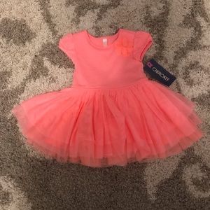 Coral tutu dress